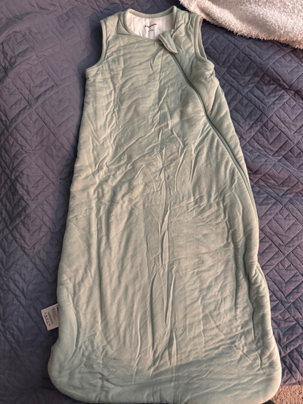 Toddler Sleeveless Sleep Sack in Mint Green - Cozy Nightwear